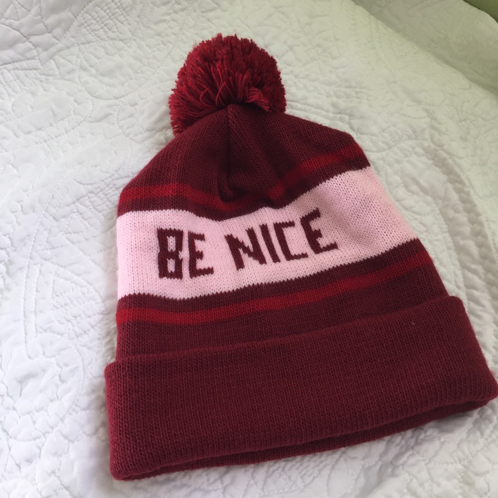 nwot BE NICE beanie
